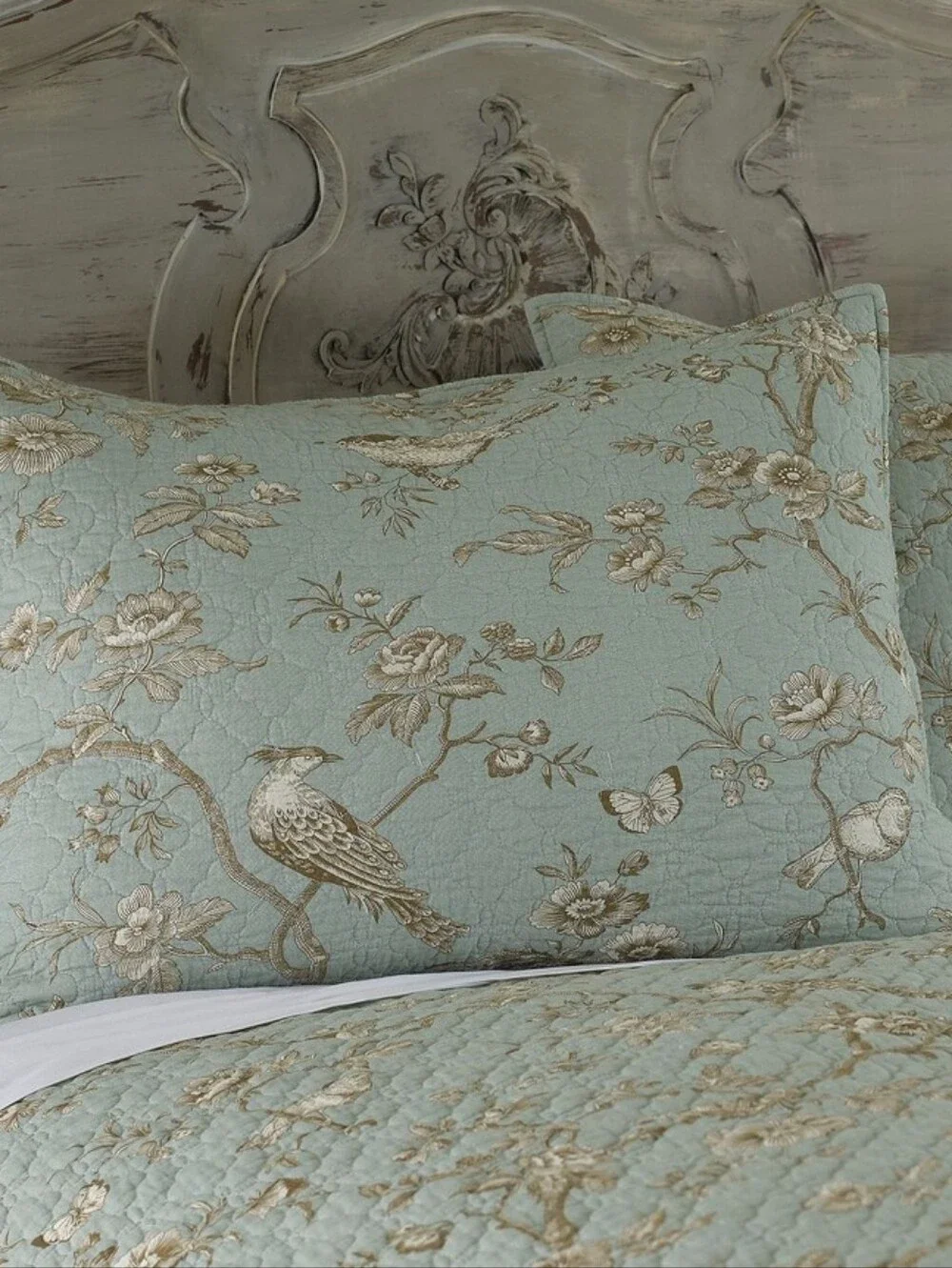 Levtex Home - Lyon Teal Quilt Set - King/Cal King Quilt + Two King Pillow Shams